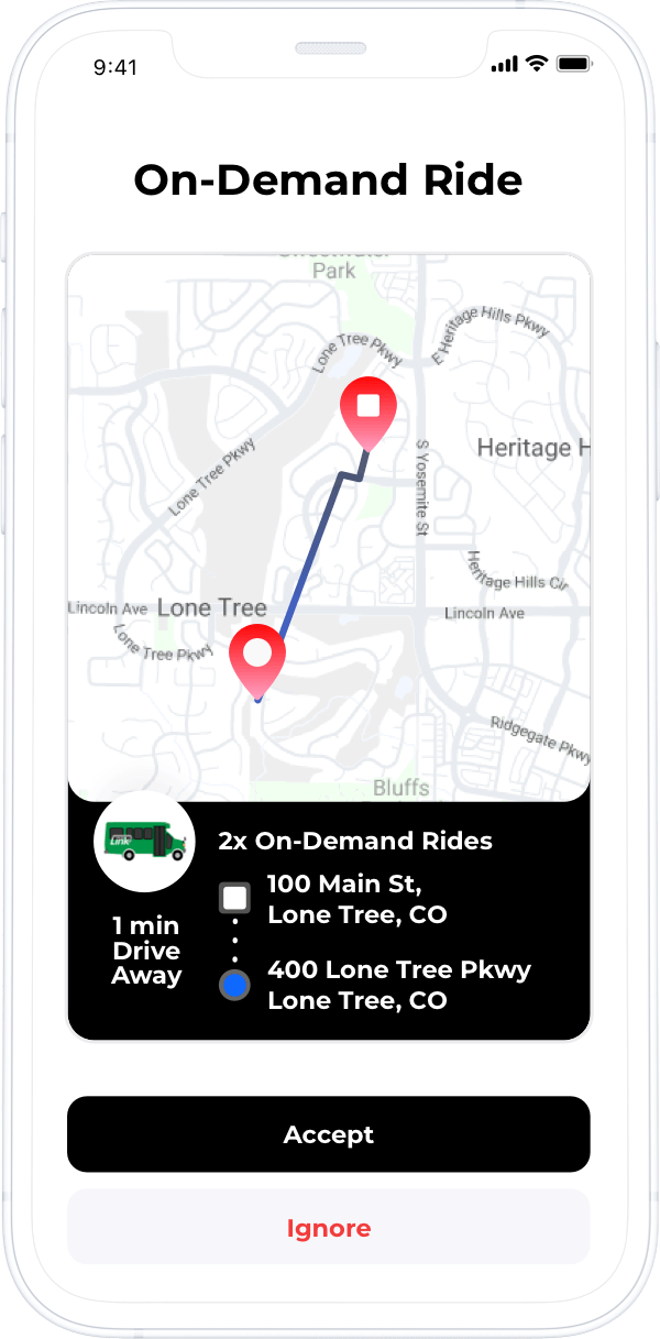 On Demand Microtransit Driver App