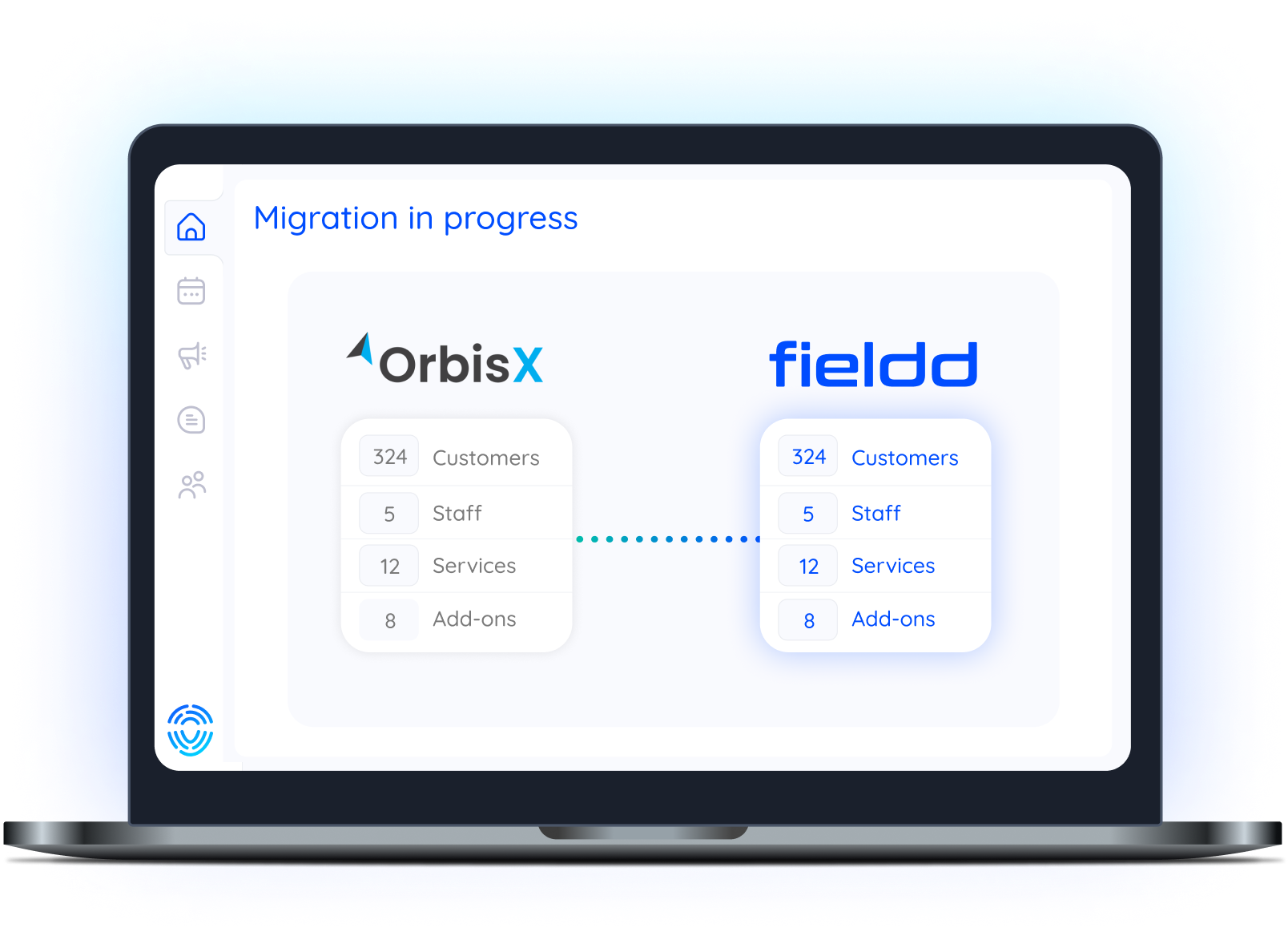OrbisX front facing computer